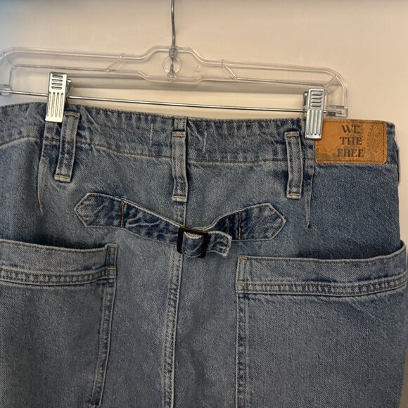 Free People Mid Rise Cuffed Jeans Size 30 - Picture 5 of 6